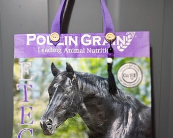 Upcycled totes! fun, functional for all occasions.