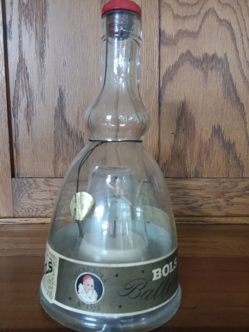 Vintage Bols BALLERINA MUSIC BOX Liquor Bottle Plays Etsy