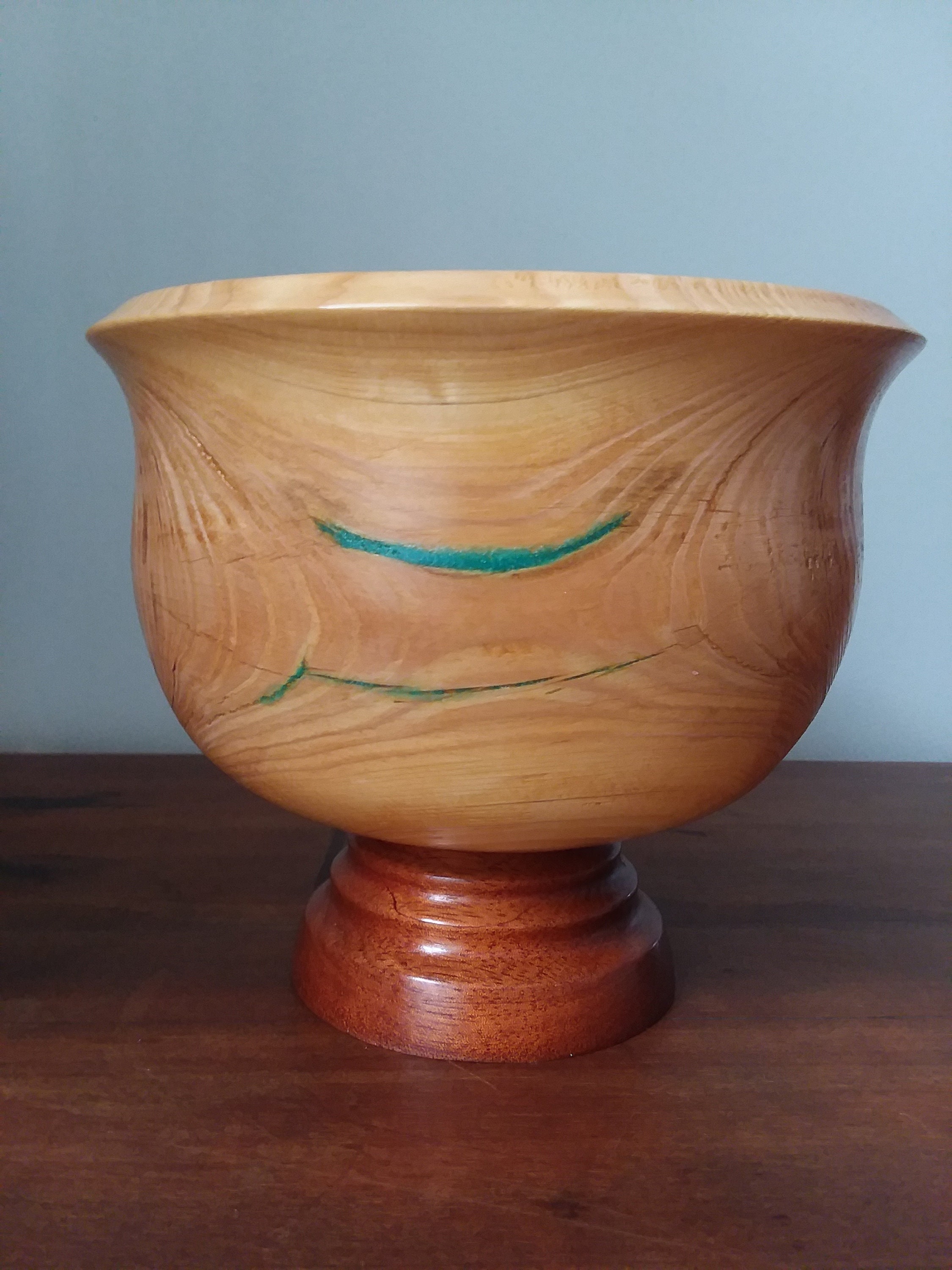 Bol hecho a mano BIRCH y MADERA DE CEDRO SOUTHWEST volteada | Etsy