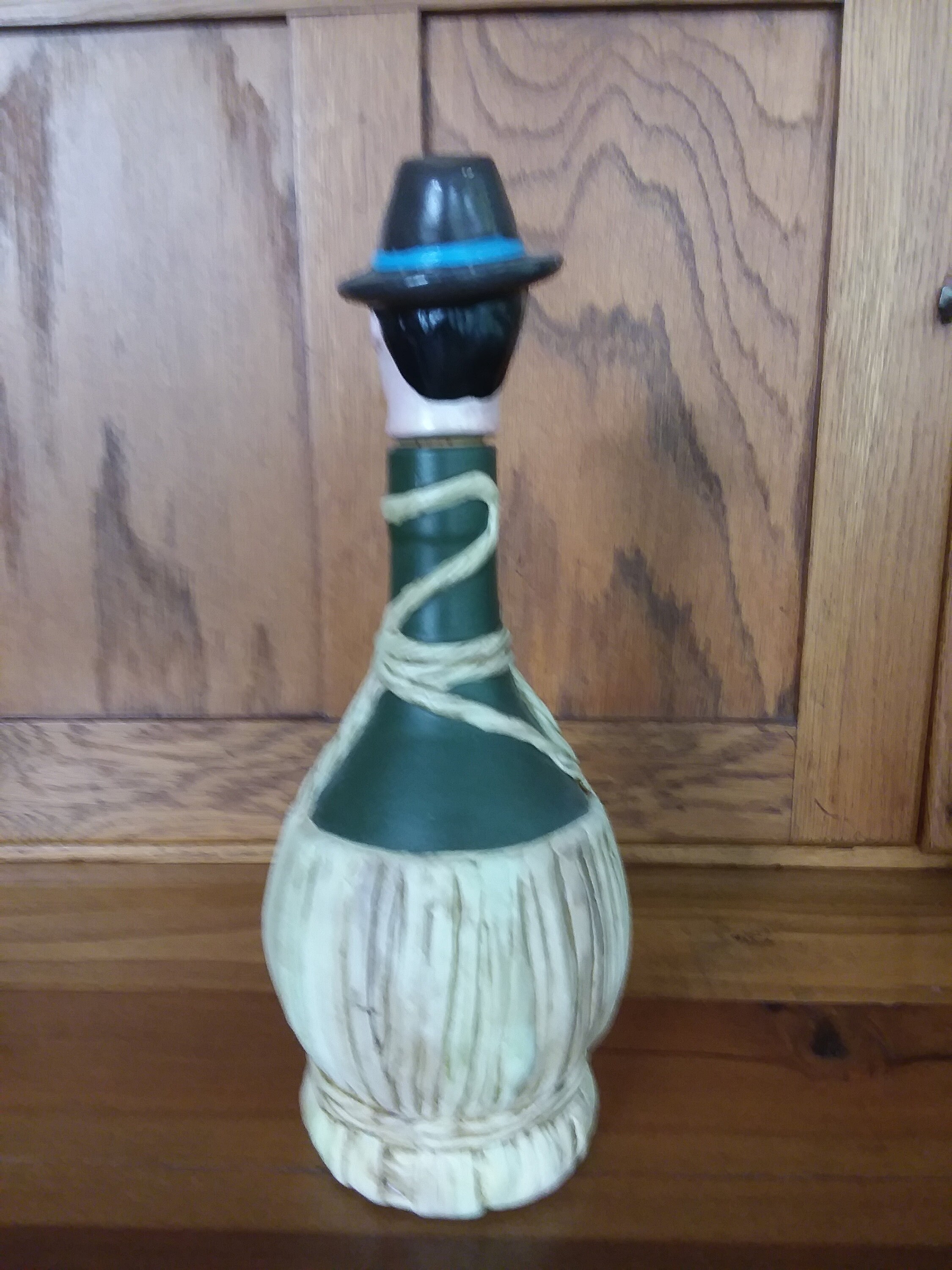 Vintage Ceramic Liquor Decanter Gentleman with Hat and Etsy