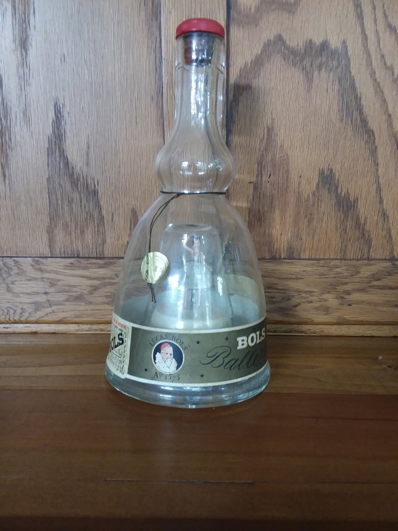 Bols BALLERINA MUSIC BOX Liquor Bottle Plays the Blue Etsy