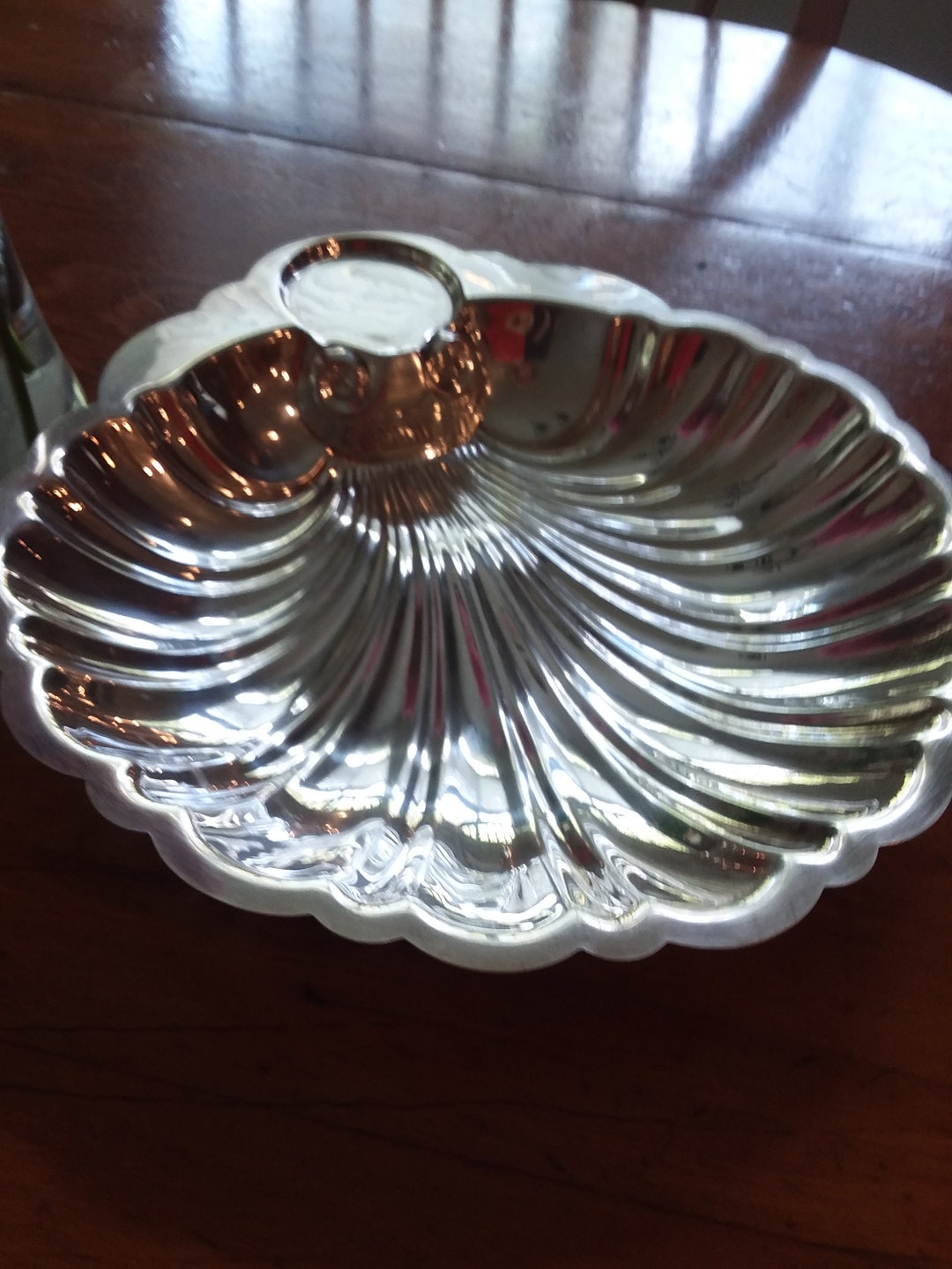 Silver Shell Shaped Dish English Silver Mfg. Corp. 11 Inch Etsy