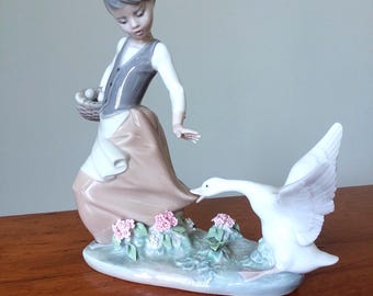 LLADRO Figurine "AGGRESSIVE GOOSE", 1288, Made in Spain, Vintage, Retired