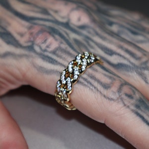 Diamond band pinky ring cheap