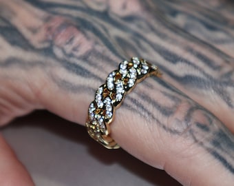 Mens gold shop plated pinky ring