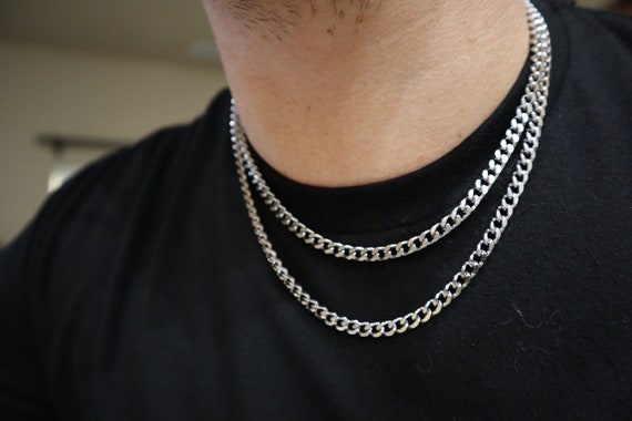 5mm Curb Mini Cuban Link Chain Necklace 