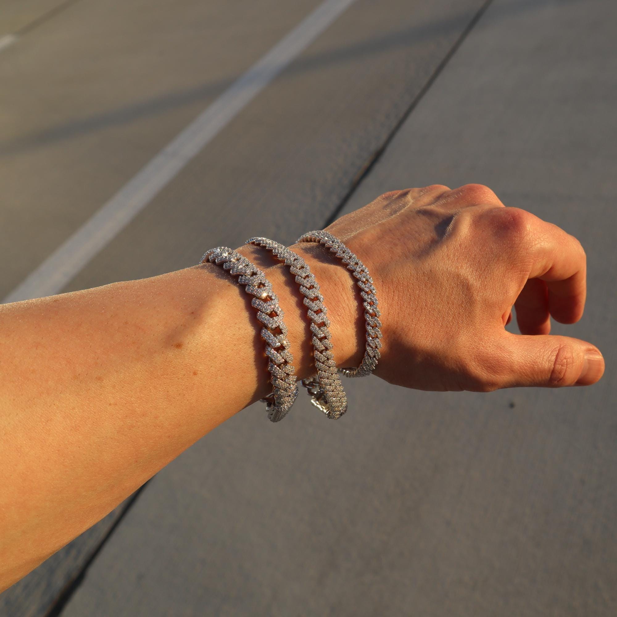 マイアミ キューバン ブレスレット - Etsy 日本