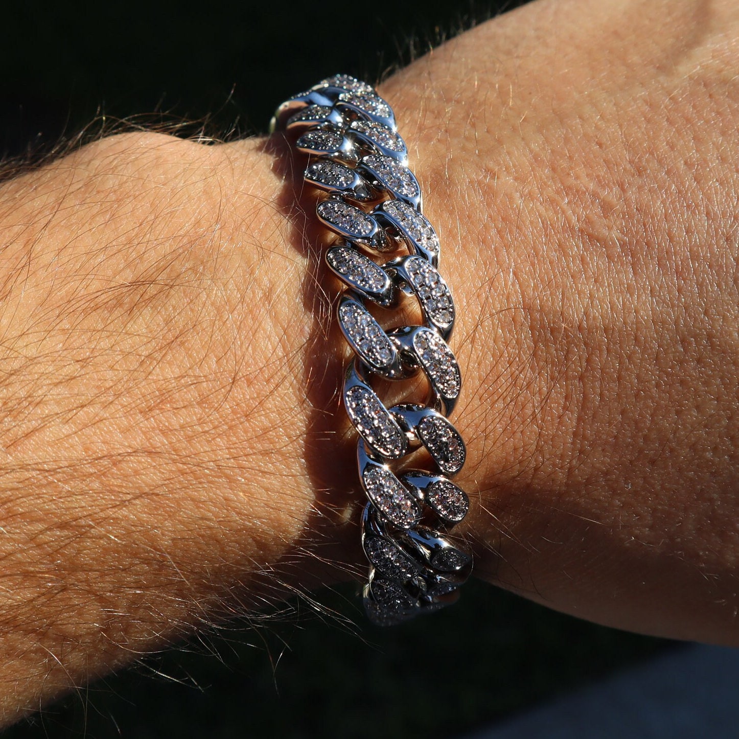 Bracciale Cubano Miami 4 Mm | Gioielli Hip-hop Placcati In - Foto 12