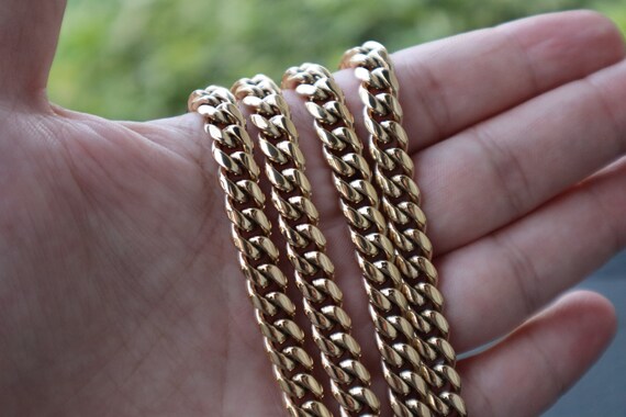 14k Gold Miami Cuban Link Necklace 