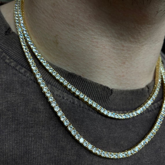 3mm Tennis Chain White Gold - 6 ICE