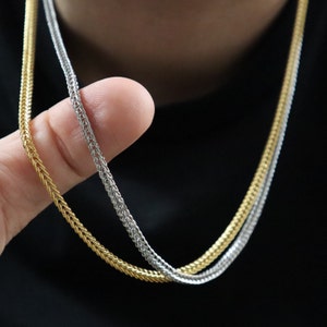 Franco Chain Set 14k Gold Stainless steel Style Fashion