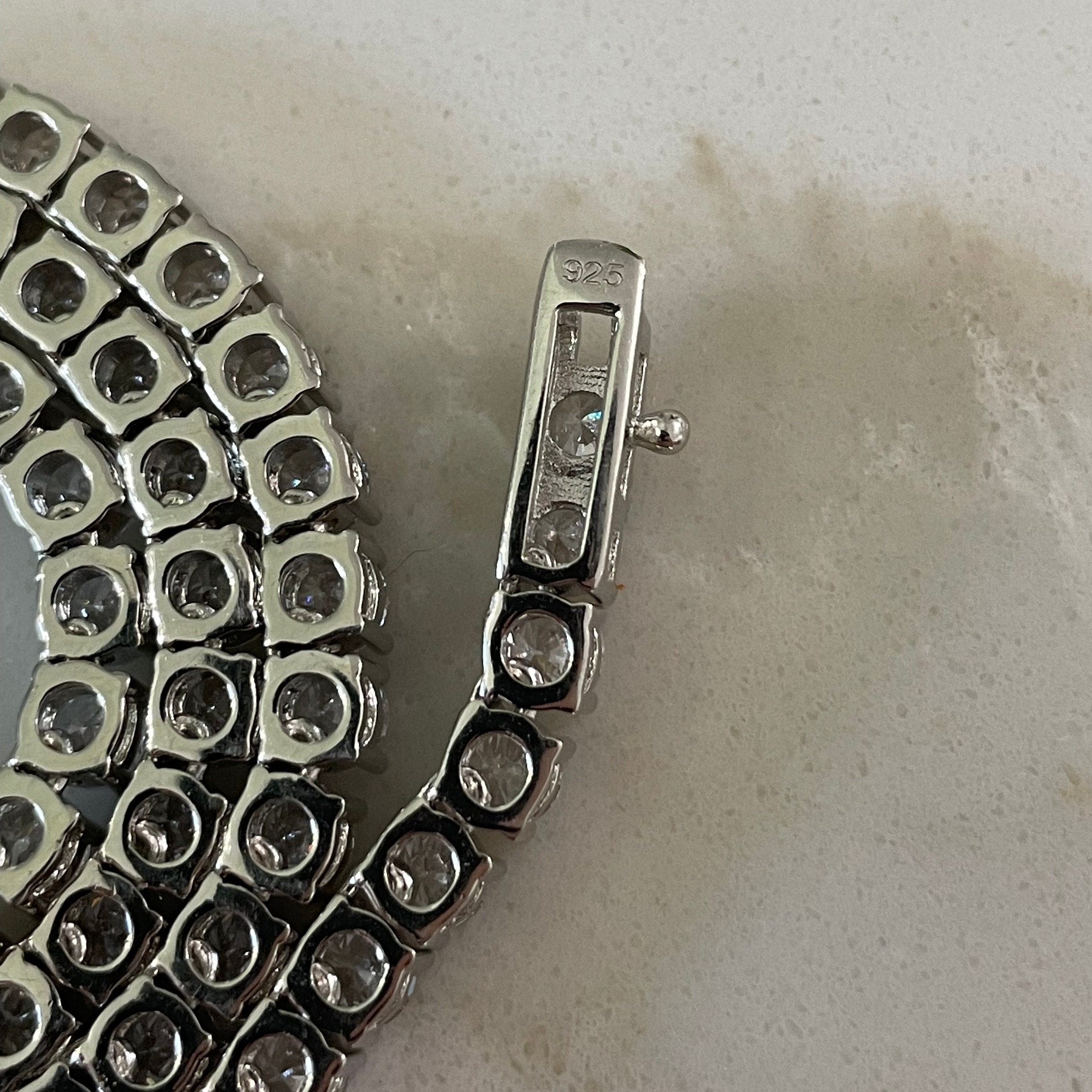 Tennis Chain VVS Sterling Silver 3mm 4mm 16 18 20 Inch Diamond