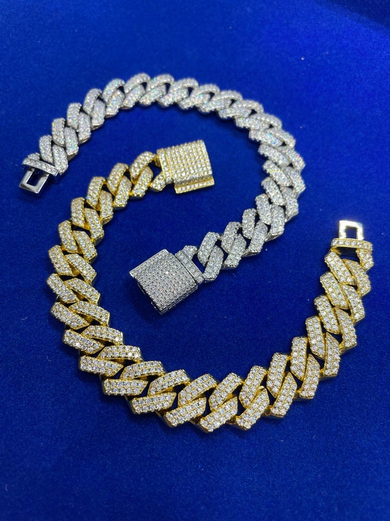 Prong Miami Cuban Link 14k Gold 
