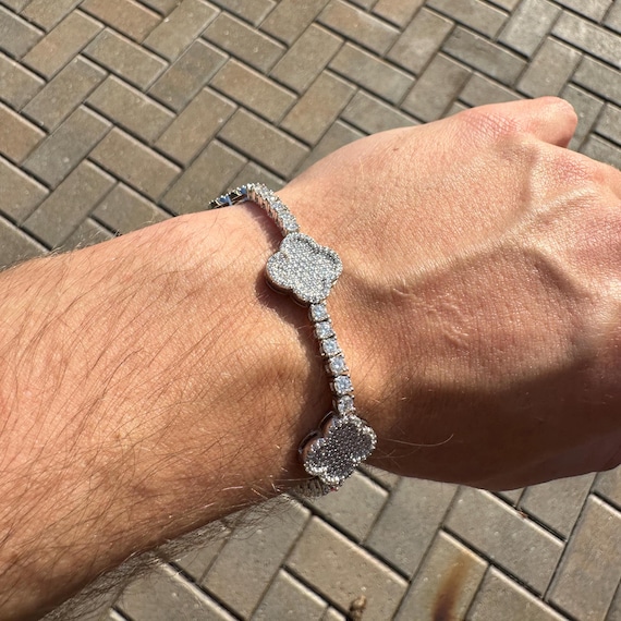 【SURGERY】l cloverlink bracelet 10k-Yellow-Gold-Clover-Link-