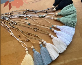 Boho tassel necklace