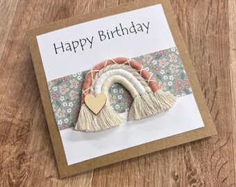 Personalised Rainbow keyring cards
