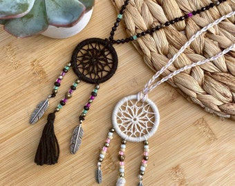 Dream catcher necklace