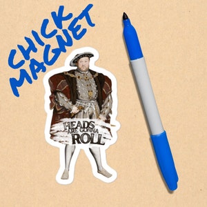 Henry VIII Sticker: Tudor History, English History Joke