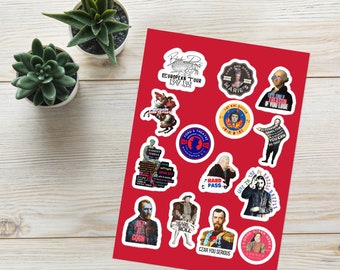 Funny History Vinyl Sticker Sheet, Laptop Decals