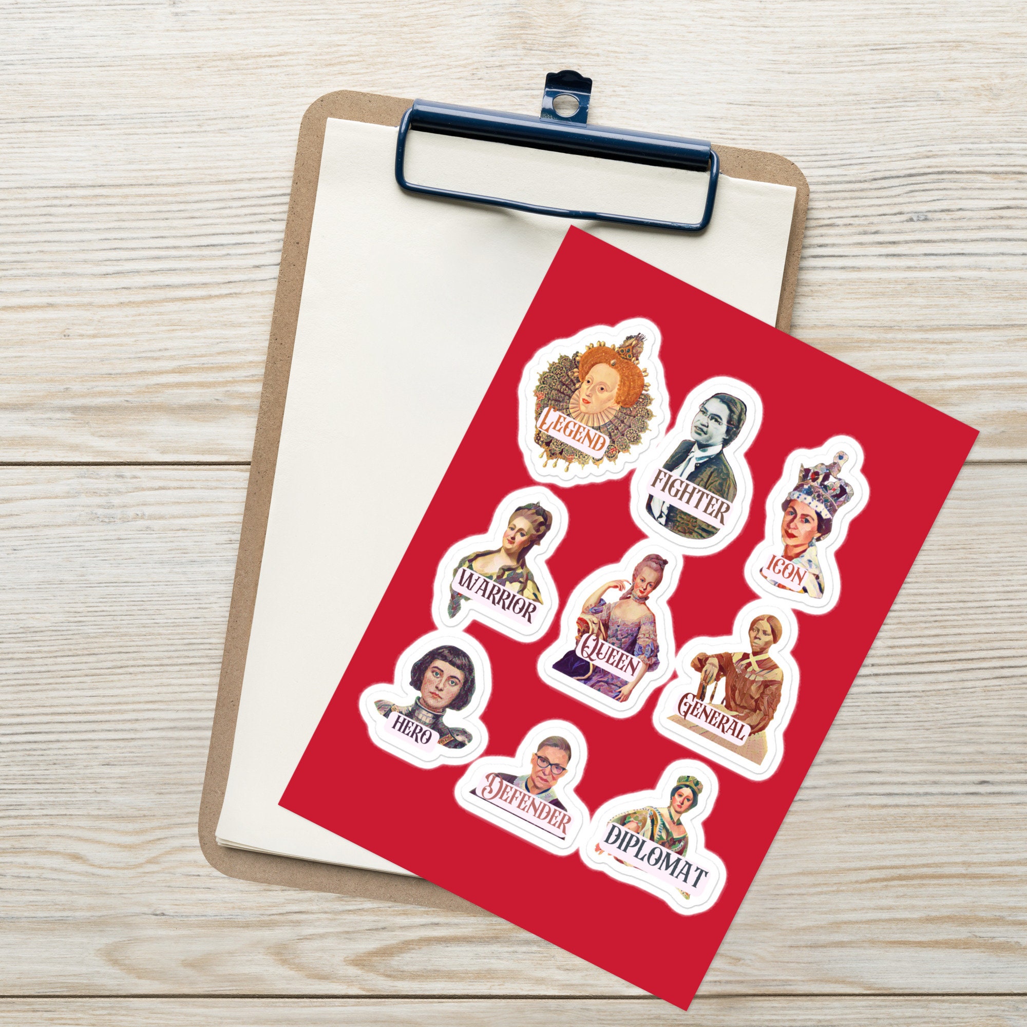 Female Leader Stickers: Historical Icon Laptop Stickers - Etsy