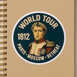 Tour du monde 1812 - Drôle d'histoire de Napoléon Sticker