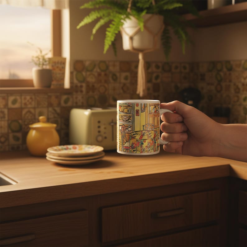 Golden Girls Kitchen Mug, 80s TV Nostalgia Coffee Cup for Cozy Retro Kitchens image 5