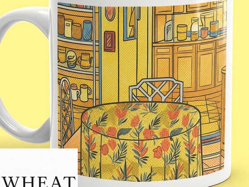Golden Girls Kitchen Mug, 80s TV Nostalgia Coffee Cup for Cozy Retro Kitchens image 4
