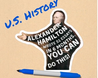 Alexander Hamilton Sticker: Inspirational History Decal