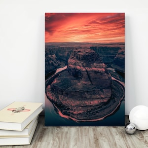 Horseshoe Bend Photo,  photo Print, photo Art. Page, Arizona. United States Sunsets.