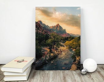 Zion National Park Fotodruck, Kalifornien Schlucht Ansichten