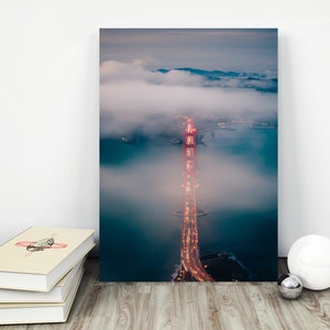 Golden Gate Bridge, San Fransisco Print, Printable Art, Bay Area Poster, Skyline, San Fran. Large Wall Art