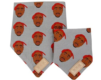 tupac dog bandana