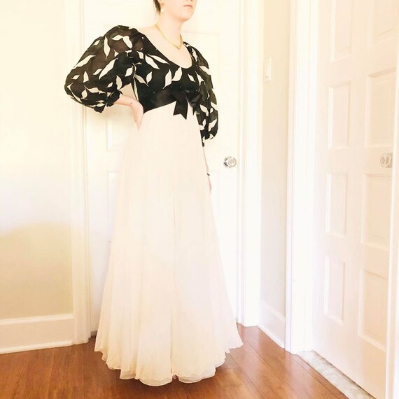 Ruben Panis Dress, Vintage 1980s Evening Gown, Vin