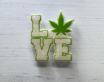 Cannabis Badge Reel, Budtender ID Holder, Medical Marijuana, Dispensary Worker ID
