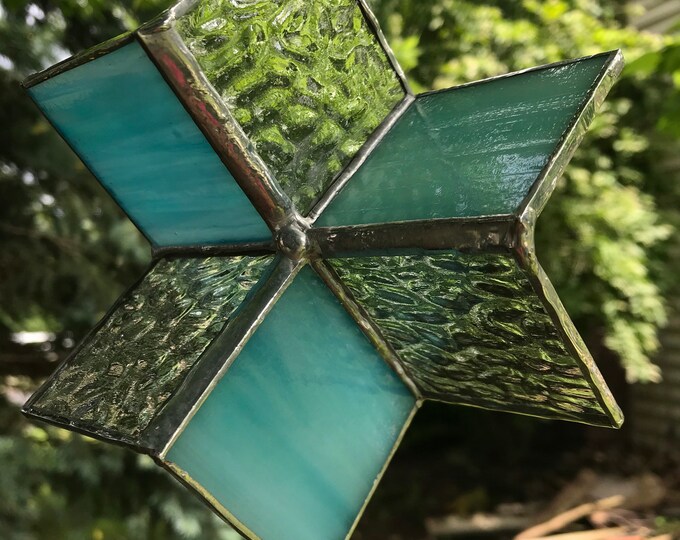 Stained Glass Garden Spinner Etsy