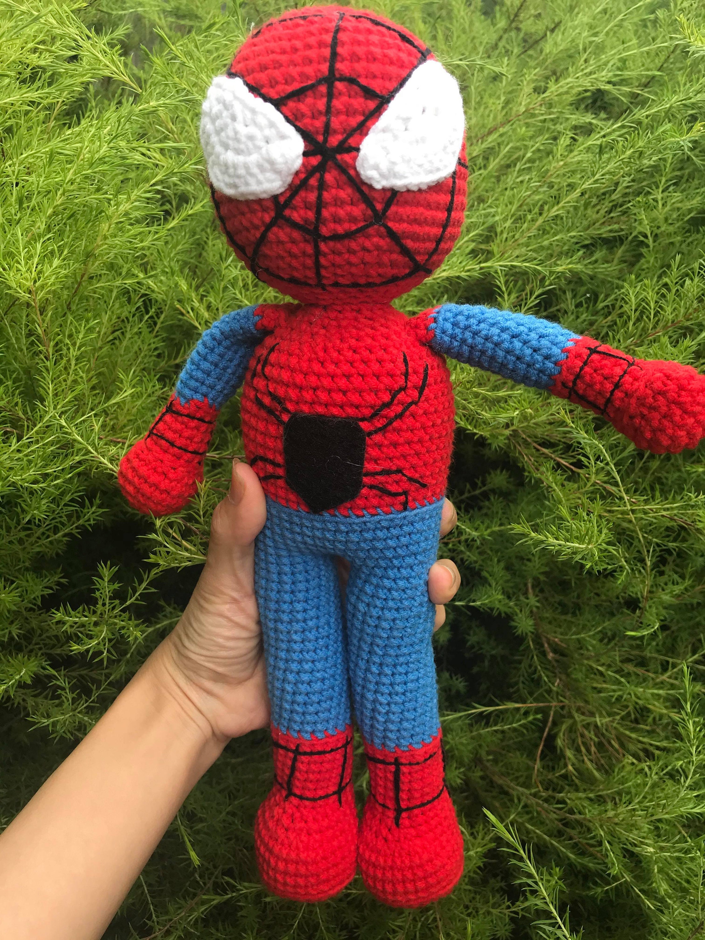 Handmade crochet spiderman amigurumi spiderman handmade toy Etsy