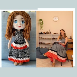 Look Alike Doll, Personalized Crochet Doll,Christmas Gift, Custom Amigurumi Gift, Personalized Doll, Mini Me Doll, Valentines Day Gift