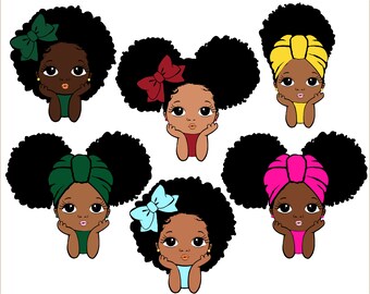 Download Little Black Girl Svg Etsy