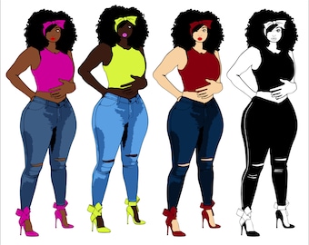 Download Curvy woman svg | Etsy