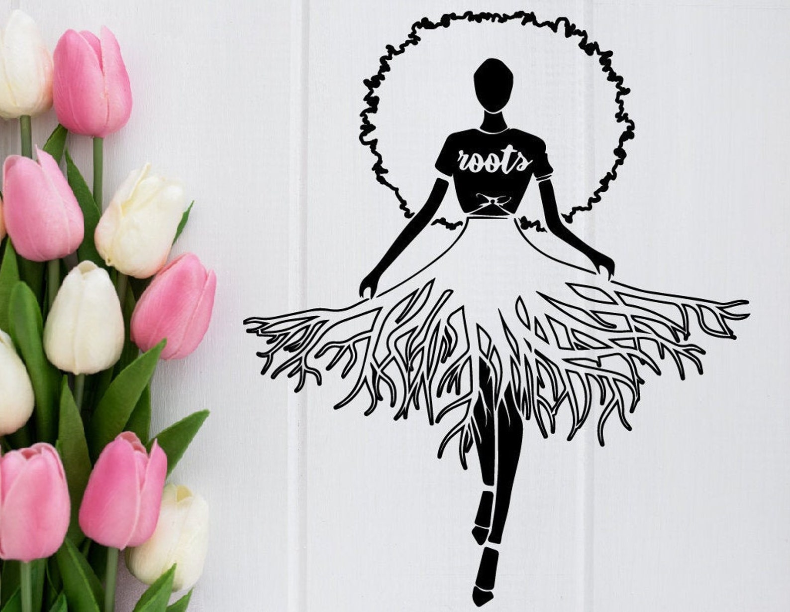 Afro Roots SVG Queen Clipart African American Png Dxf Eps | Etsy Canada