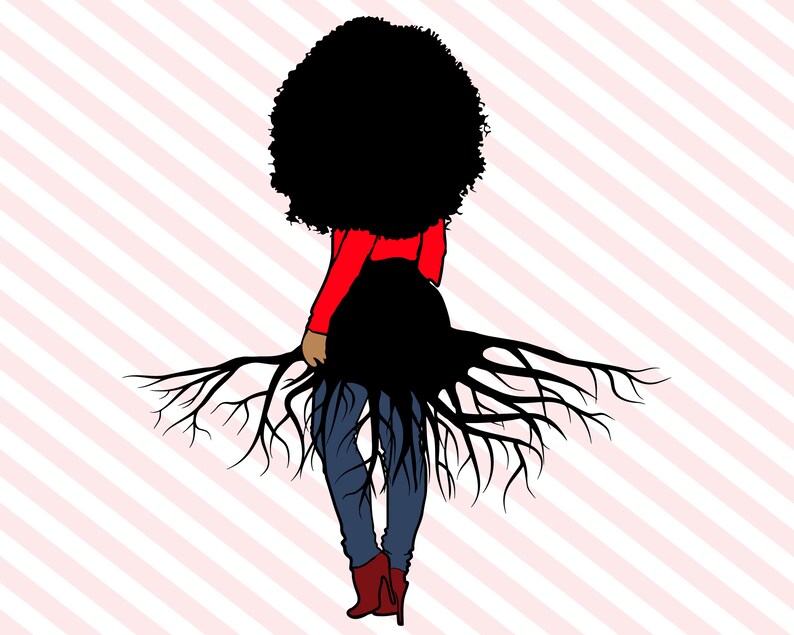 Afro Roots Graphics Afro Roots SVG - Queen Clipart African American Africa Png Dxf Eps Jpeg ...