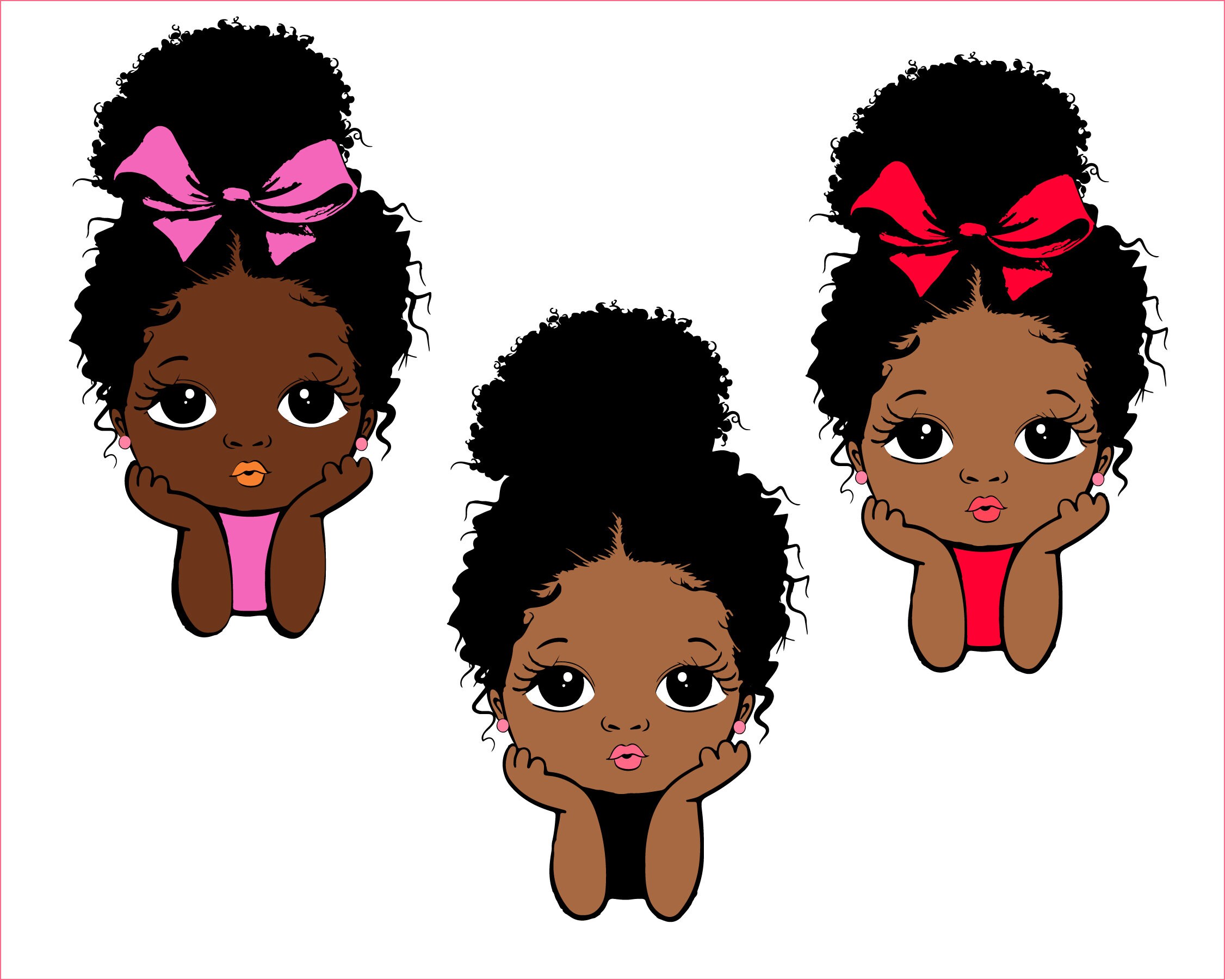 Peekaboo girl  Bundle, princess svg, Cute black African American kids…