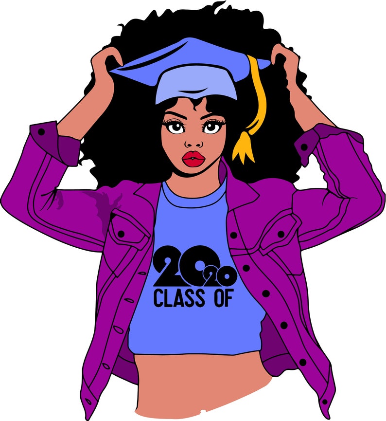 Download Afro Woman SVG Black Woman SVG Sorority Svg Graduation Svg ...