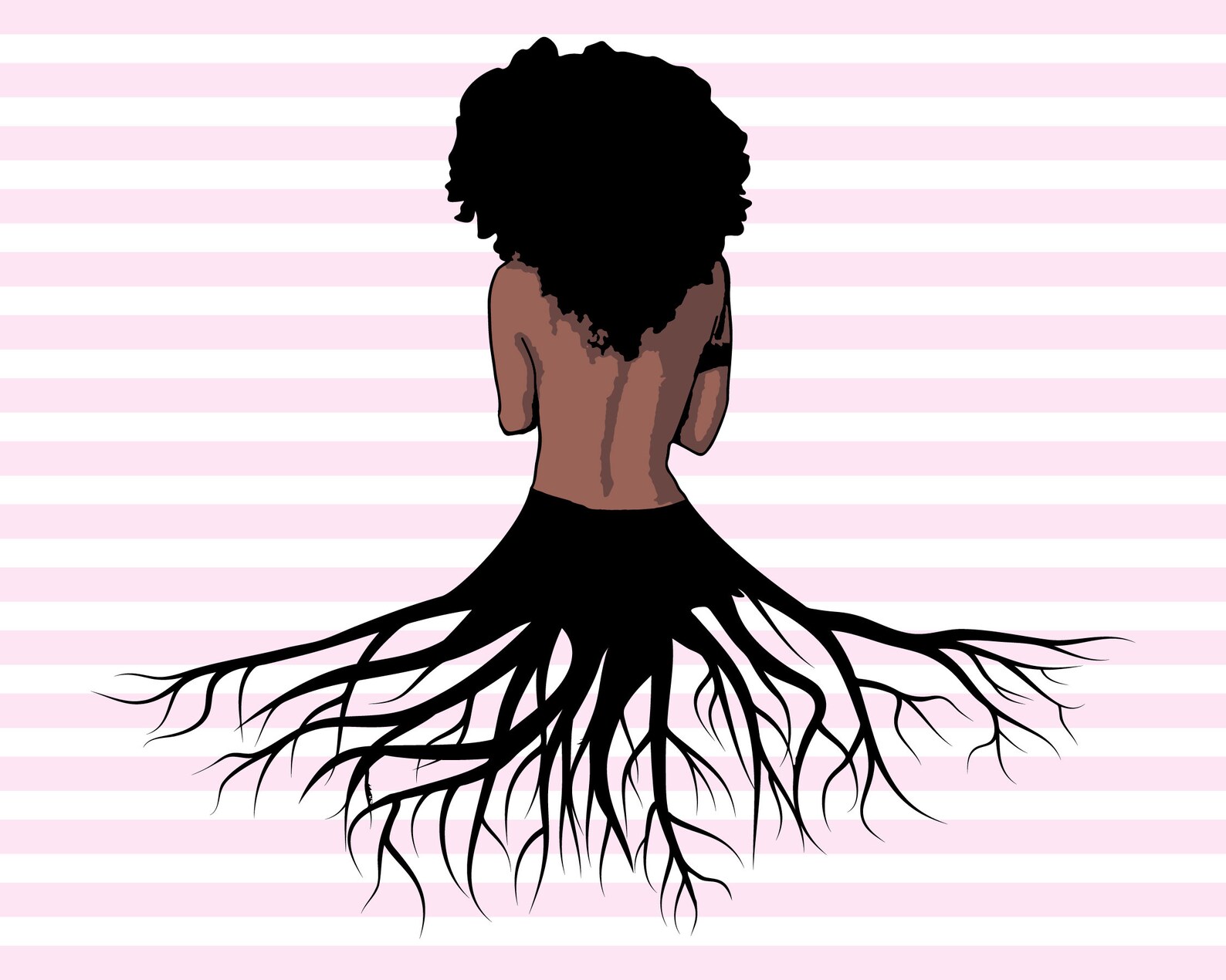 Afro Roots Graphics Afro Roots SVG - Queen Clipart African American Png Dxf Eps Jpeg Png ...