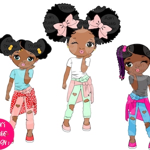 パフアフロポニーテールのピーカブーガール svg、かわいい黒人アフリカ系アメリカ人の子供たち svg dxf eps PNG、アンカラプリント、アフリカ系アメリカ人のクリップアート