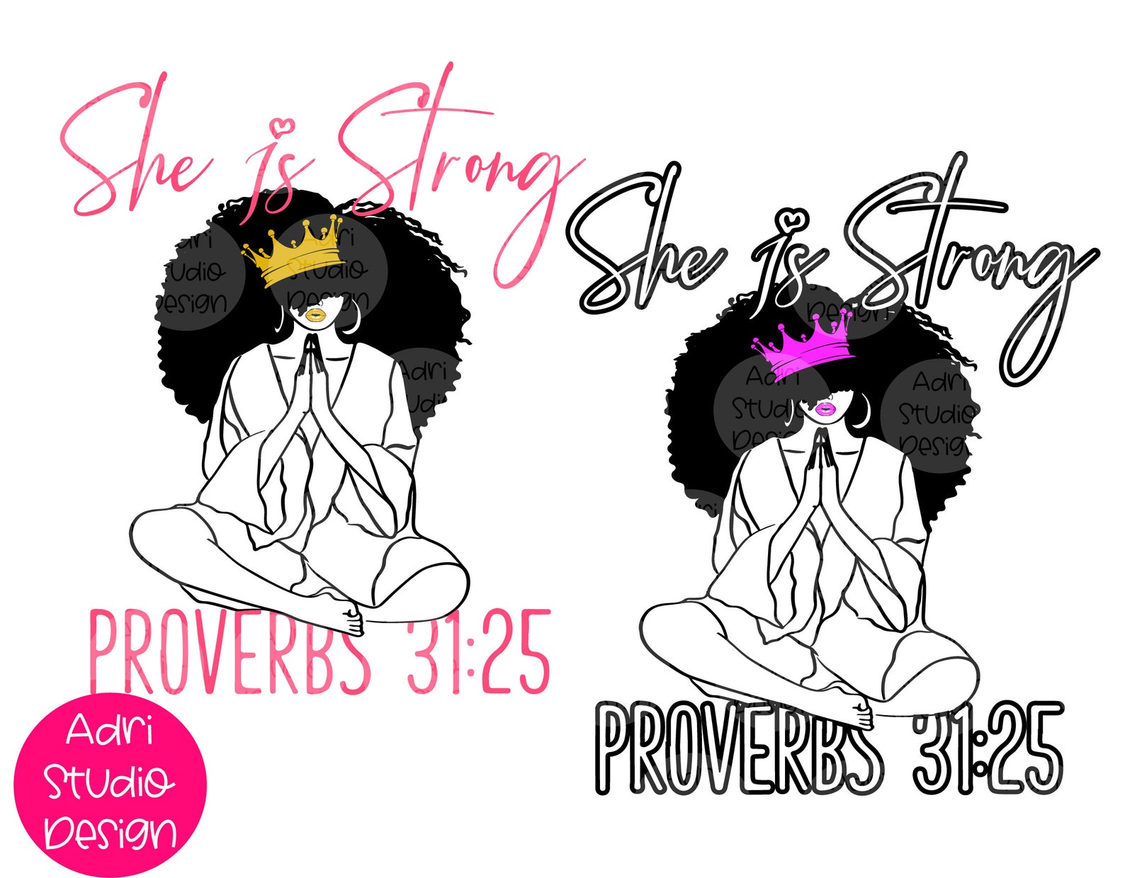 Download BLESSED SVG Afro Black Praying Woman Black History Month ...