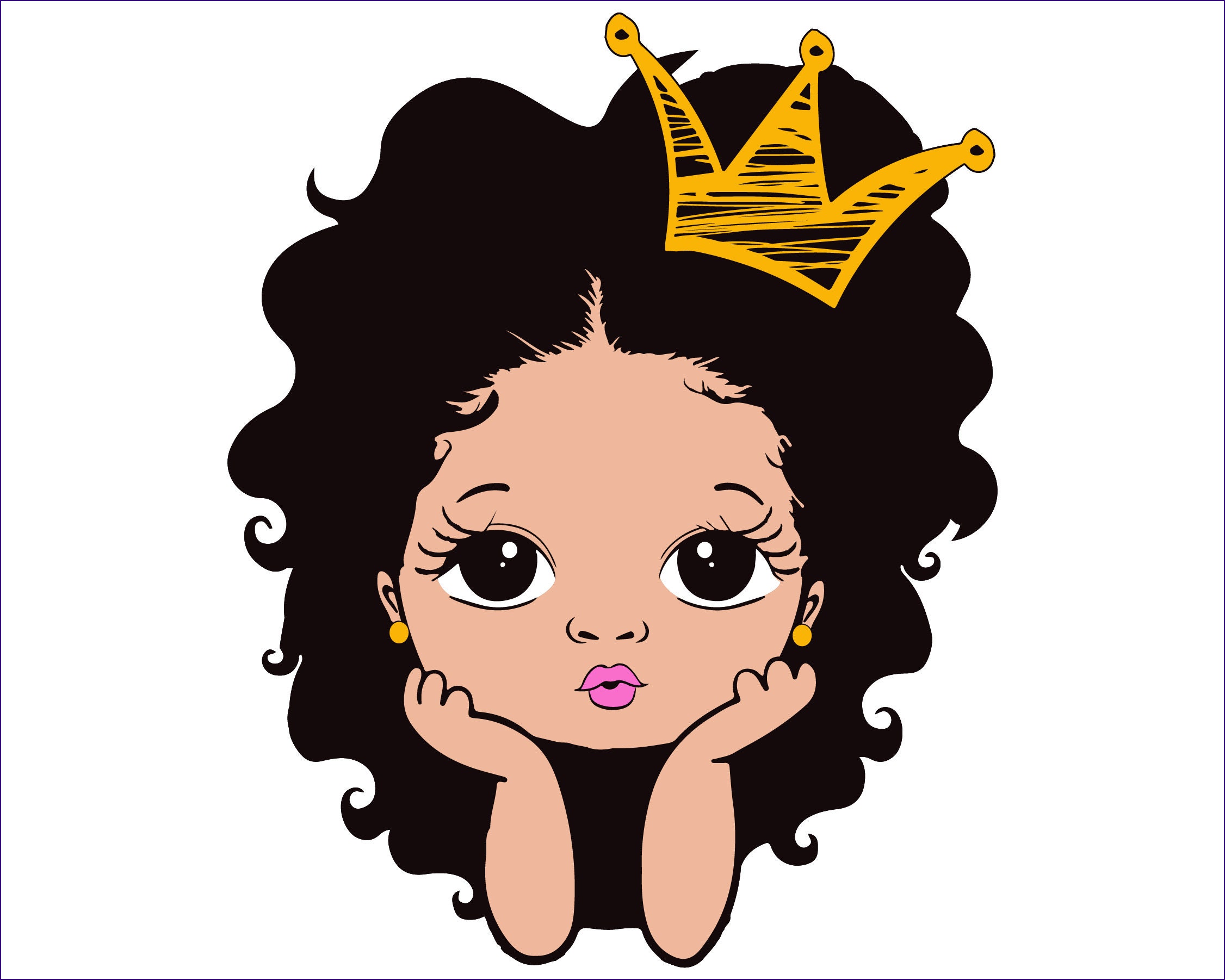 Free Free 251 Black Princess Baby Svg SVG PNG EPS DXF File