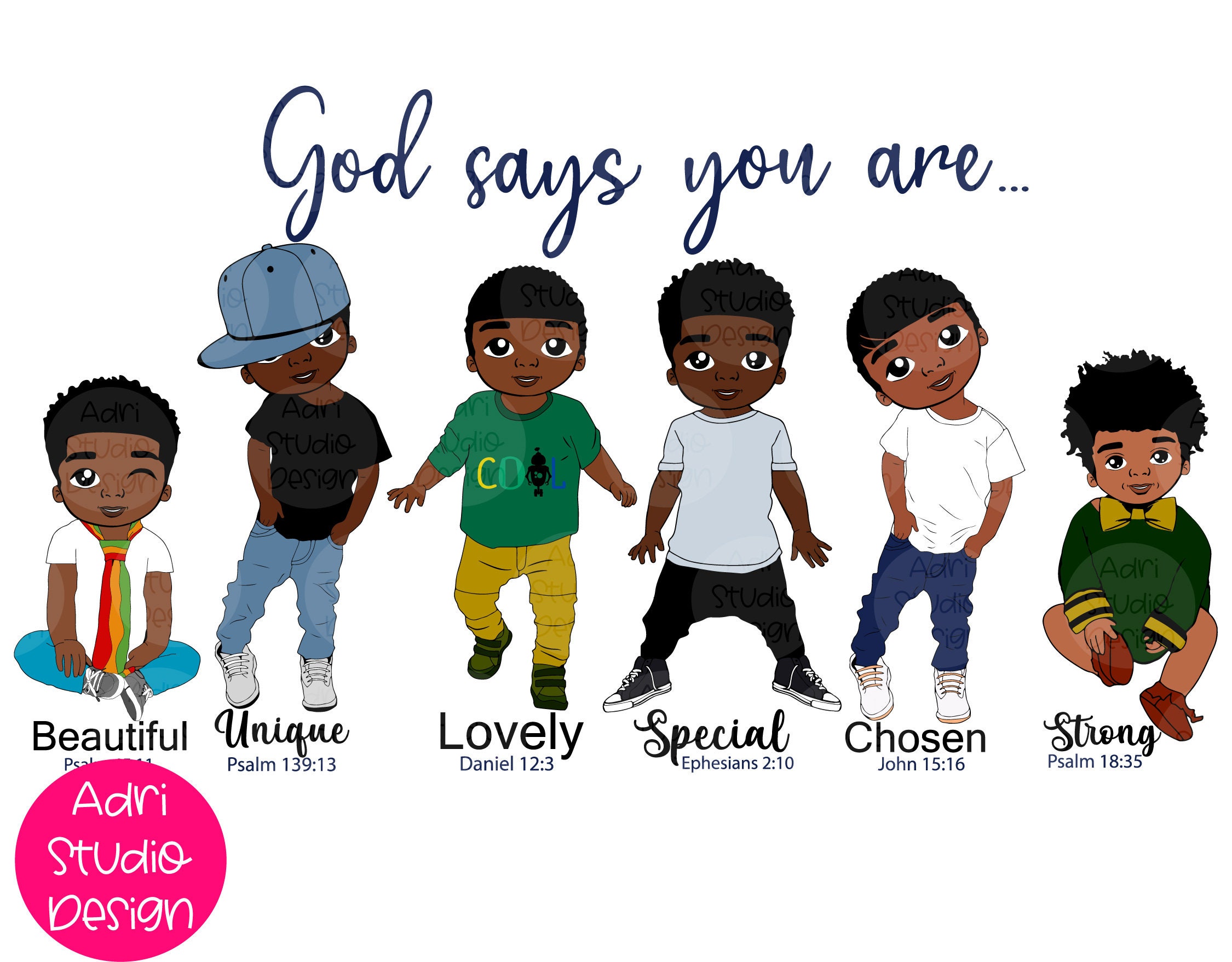 Black Kids Svg