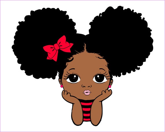 Afro Puff African Pattern Bow Girl T-Shirts For Toddler Gift Afro Puff African Pattern Bow Girl T-Shirts For Toddler Gift