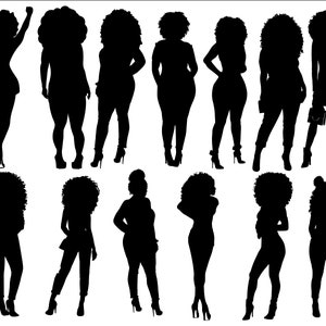 Woman Bundle svg, Afro queen, black power, Black woman svg, black girl svg, black queen svg, thick women svg, curvy svg, svg, thick girls